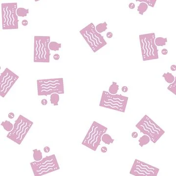 Talk stroke glyph seamless pattern 스톡 일러스트