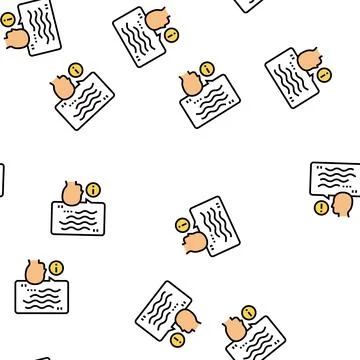 Talk stroke vector seamless pattern 스톡 일러스트