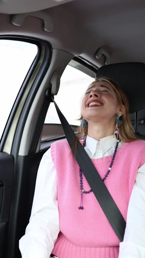 Talkative passenger may distract a driver and increase safety risks on the road Stock-Footage 346705037