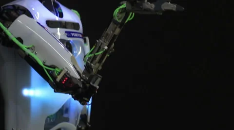 Talkative robot Stock Footage 48248419