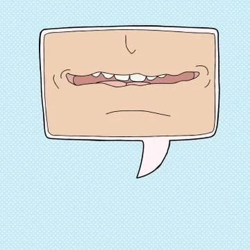 Talkative symbol Stock Illustration