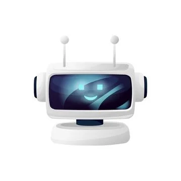Talkbot chatterbot virtual online support chatbot Stock Illustration