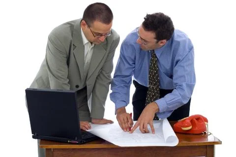 Talking about the project Stock Photos