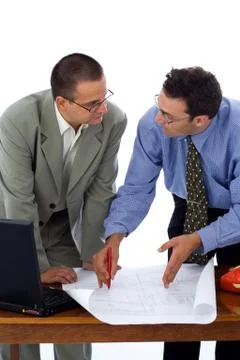 Talking about the project Stock Photos