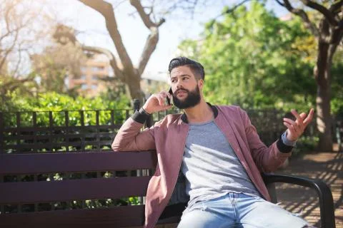 Talking and gesticulating Stock Photos