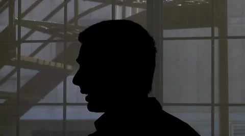 Talking Anonymous Man Stock Footage 25487424