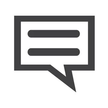 Talking bubble chat icon Stock Illustration