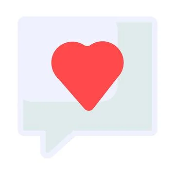 Talking Bubble With Symbolic Declaration Icon Stock Illustration