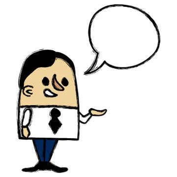 Talking businessman Stock Illustration