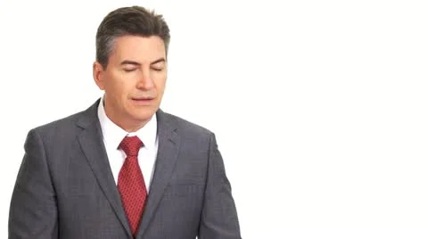 Talking businessman. Interview Stock Footage