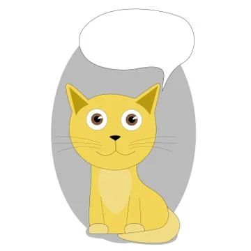 Talking Cat Stock Illustration