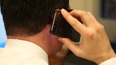 Talking on Cell Phone Video stock 66366182