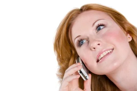 Talking on the cellphone Stock Photos