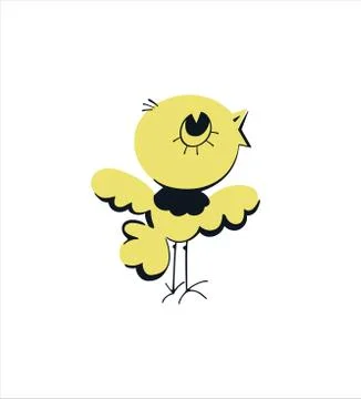 Talking chicken bird Stock Illustration