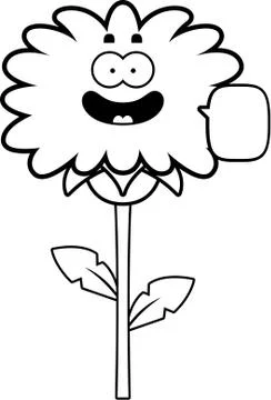 Talking Dandelion Stock Illustration