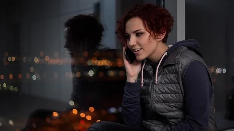 Talking With a Friend Stock Footage 85805508