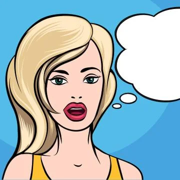 Talking Girl Stock Illustration