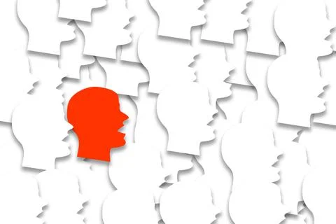 Talking head icon pattern background Stock Photos