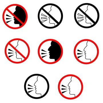 Talking icon on white background. speaking sign. talk symbol. speech logo. Stock Illustration