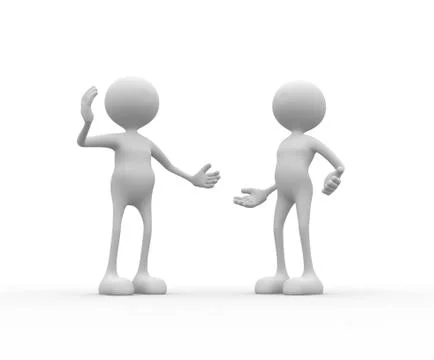 Talking Illustrazione stock