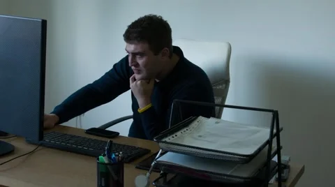 Talking Loud in the Office Stock Footage 68033315