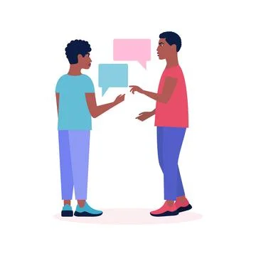 Talking men Stock Illustration