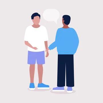 Talking men Stock Illustration