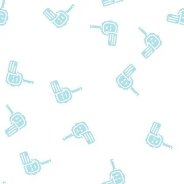 Talking mirror glyph vector seamless pattern flat イラスト素材