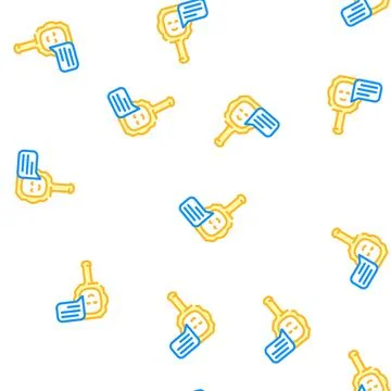 Talking mirror vector seamless pattern flat イラスト素材