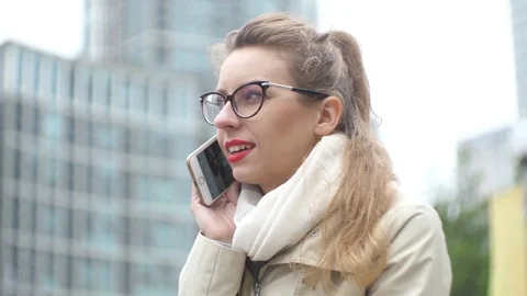 Talking On The Mobile Phone Stock Footage 76271959