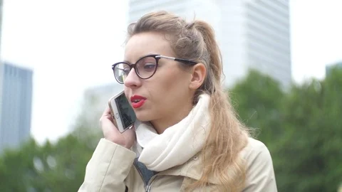 Talking On The Mobile Phone 動画素材 76272029