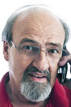 Talking On A  Mobile Phone Stock Photos