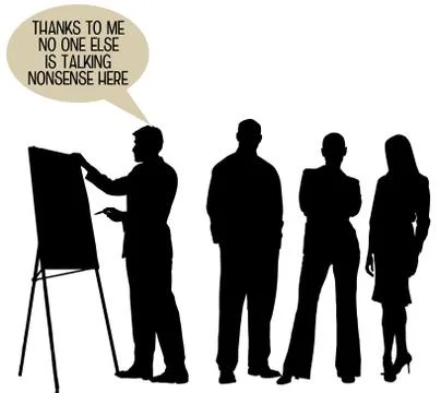 Talking nonsense Stock Illustration