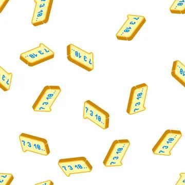 Talking numbers isometric icon vector isolated illustration Stock Illustration