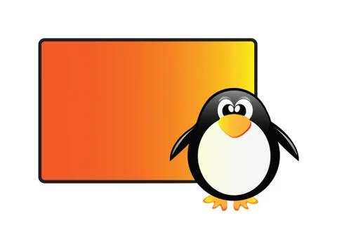 Talking penguin Stock Illustration