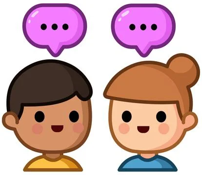 Talking People Icon 库存插图