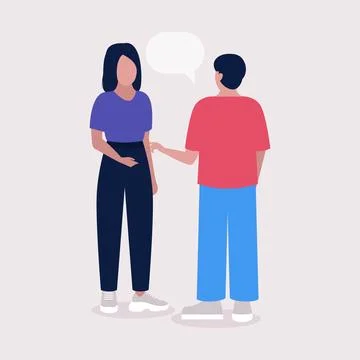 Talking people Stock Illustration