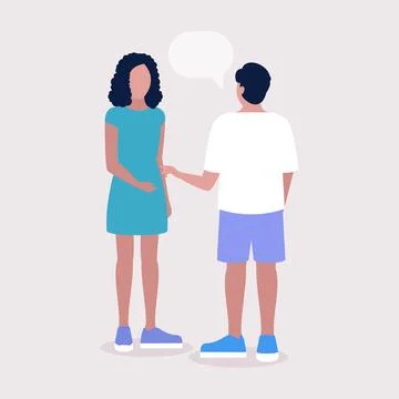 Talking people Stock Illustration