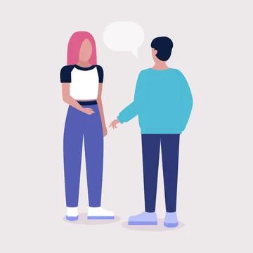 Talking people Stock Illustration