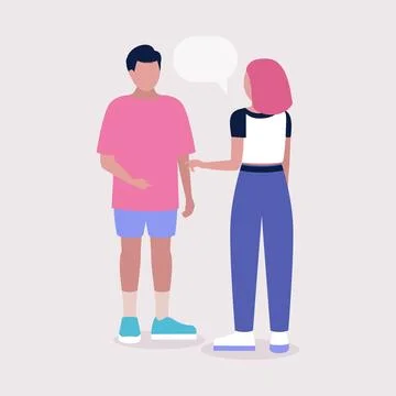 Talking people Stock Illustration