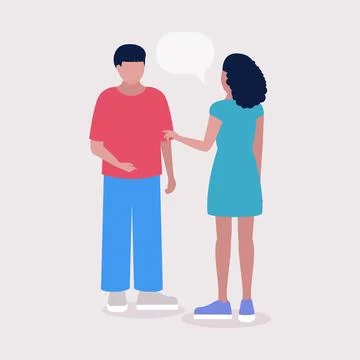 Talking people Stock Illustration