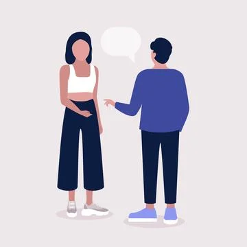 Talking people Stock Illustration