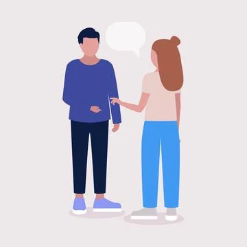 Talking people Stock Illustration