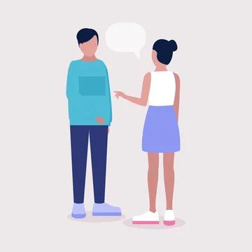 Talking people Stock Illustration