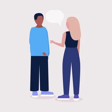 Talking people Stock Illustration