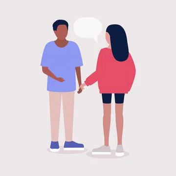 Talking people Stock Illustration
