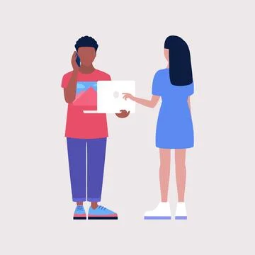Talking people Stock Illustration