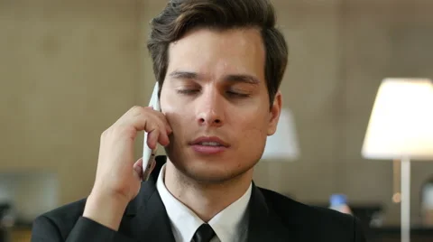 Talking on Phone, Close Up Stock Footage 67337114