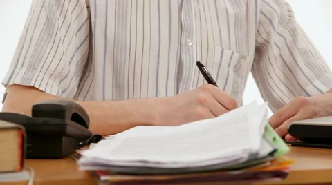 Talking On The Phone Video stock 52524408