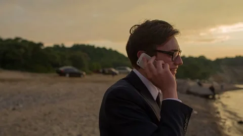 Talking on the phone Stock Footage 67447229